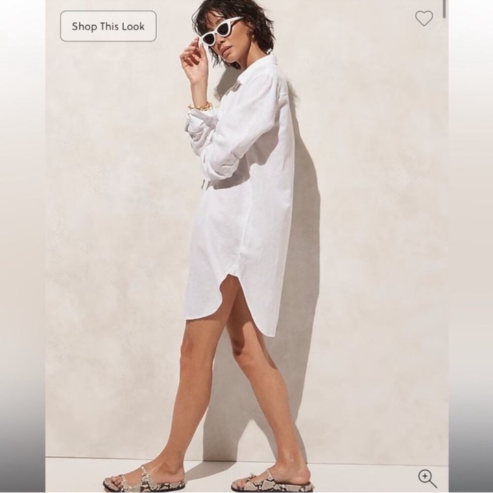 J.Crew Relaxed-fit beach shirt in linen-cotton blend